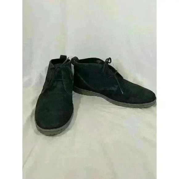 BORN Men’s Chukka Boots Elk Navy w Grey H49934 Size 11 - Picture 1 of 9